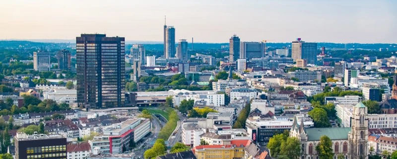 Essen Skyline, Zentrum für Wirtschaft und Kultur